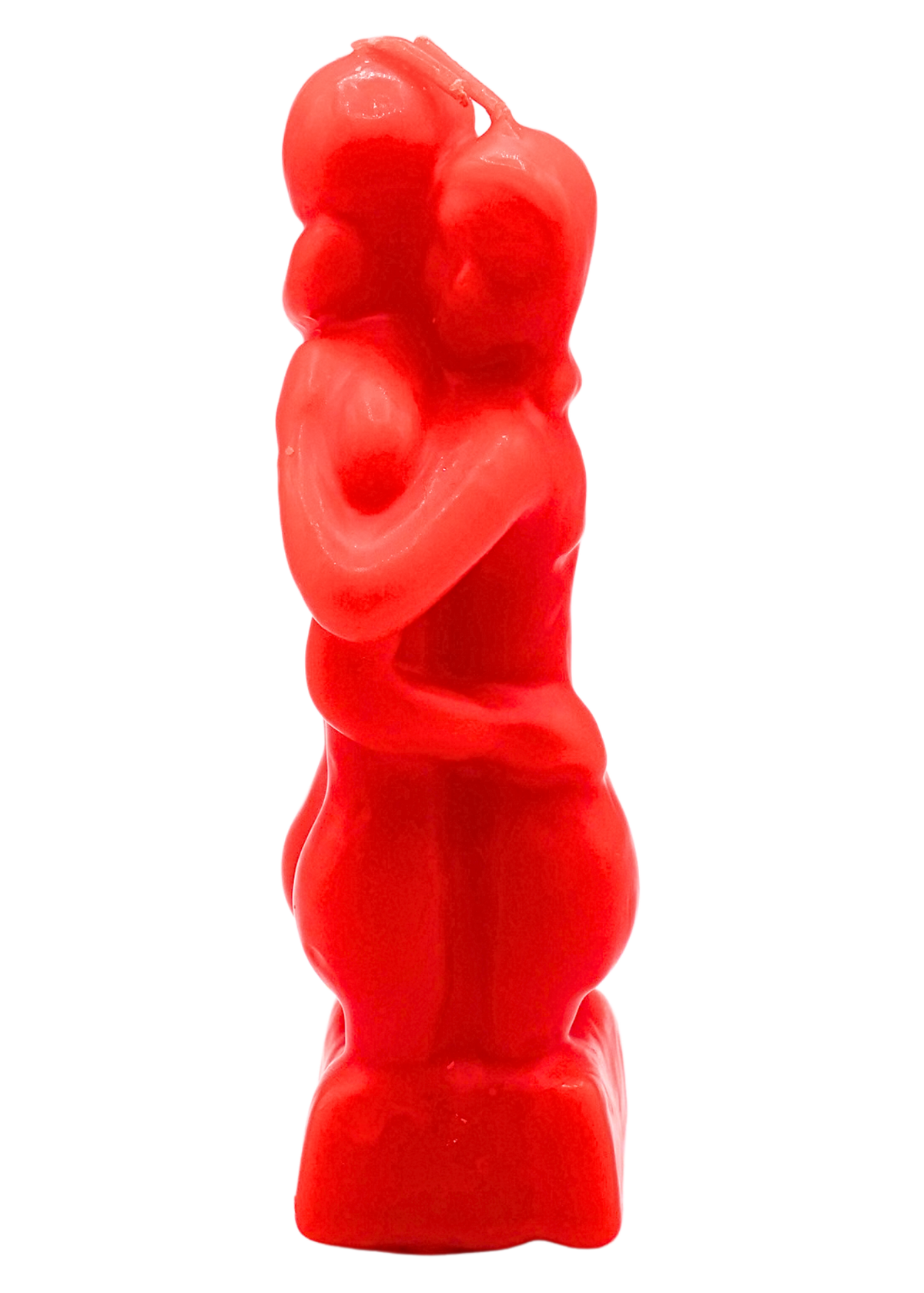 Red Couple Embracing Figure Candle side
