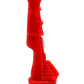 Red Holy Death Figure Candle side