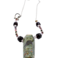 Rhyolite Pendant Hand-Beaded Necklace angle