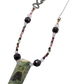 Rhyolite Pendant Hand-Beaded Necklace beads