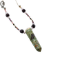 Rhyolite Pendant Hand-Beaded Necklace pendant