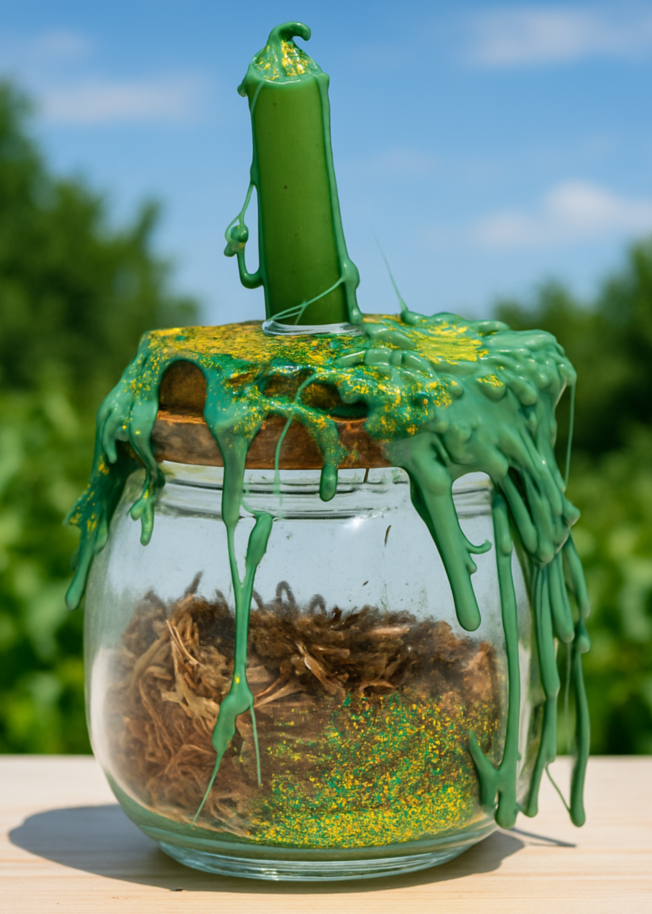 large rich af spell jar