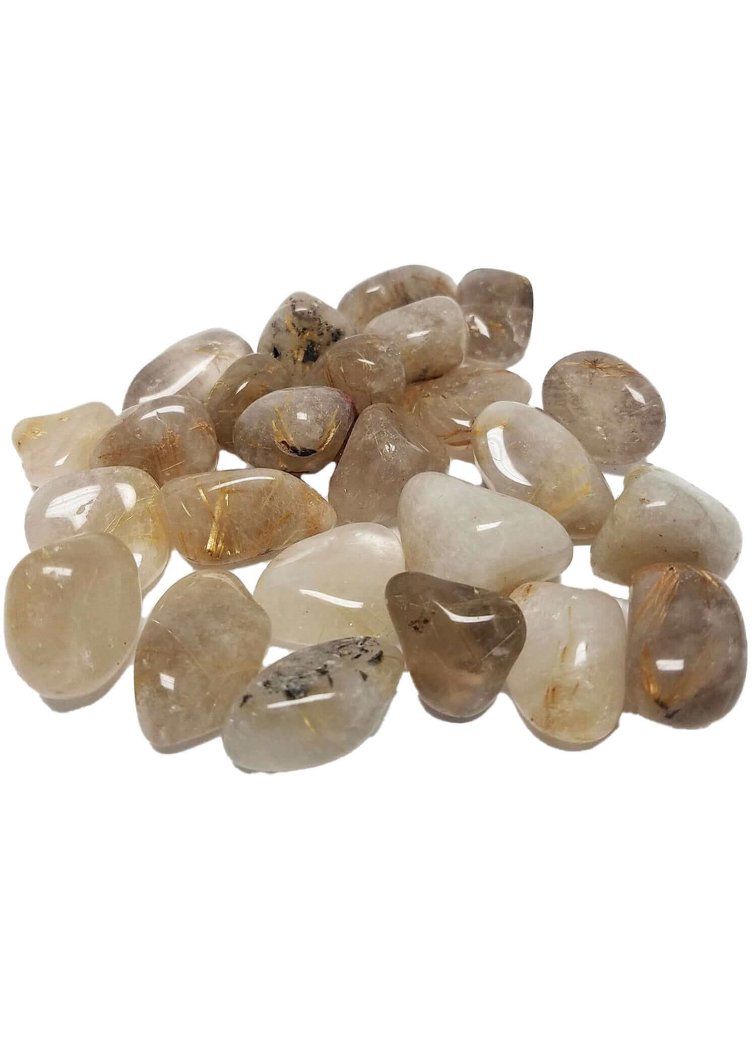 Rutilated Quartz Tumbled Stone