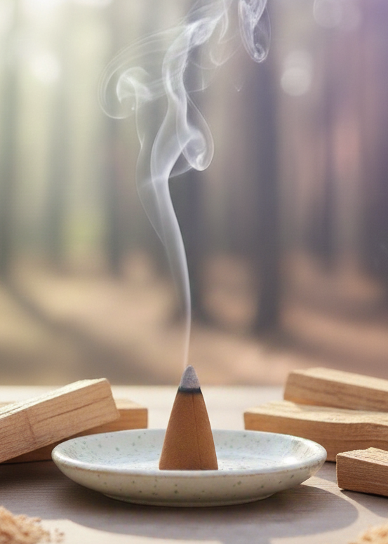 sandalwood incense cones hand dipped