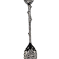silver Ornate Crystal Ritual Spoon