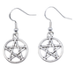 hypoallergenic pentacle earrings pair