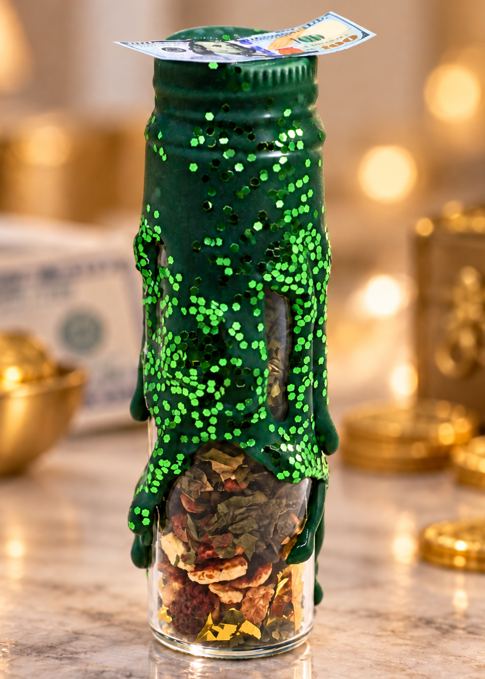 rich af money spell jar