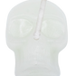 white mini skull tealight candle