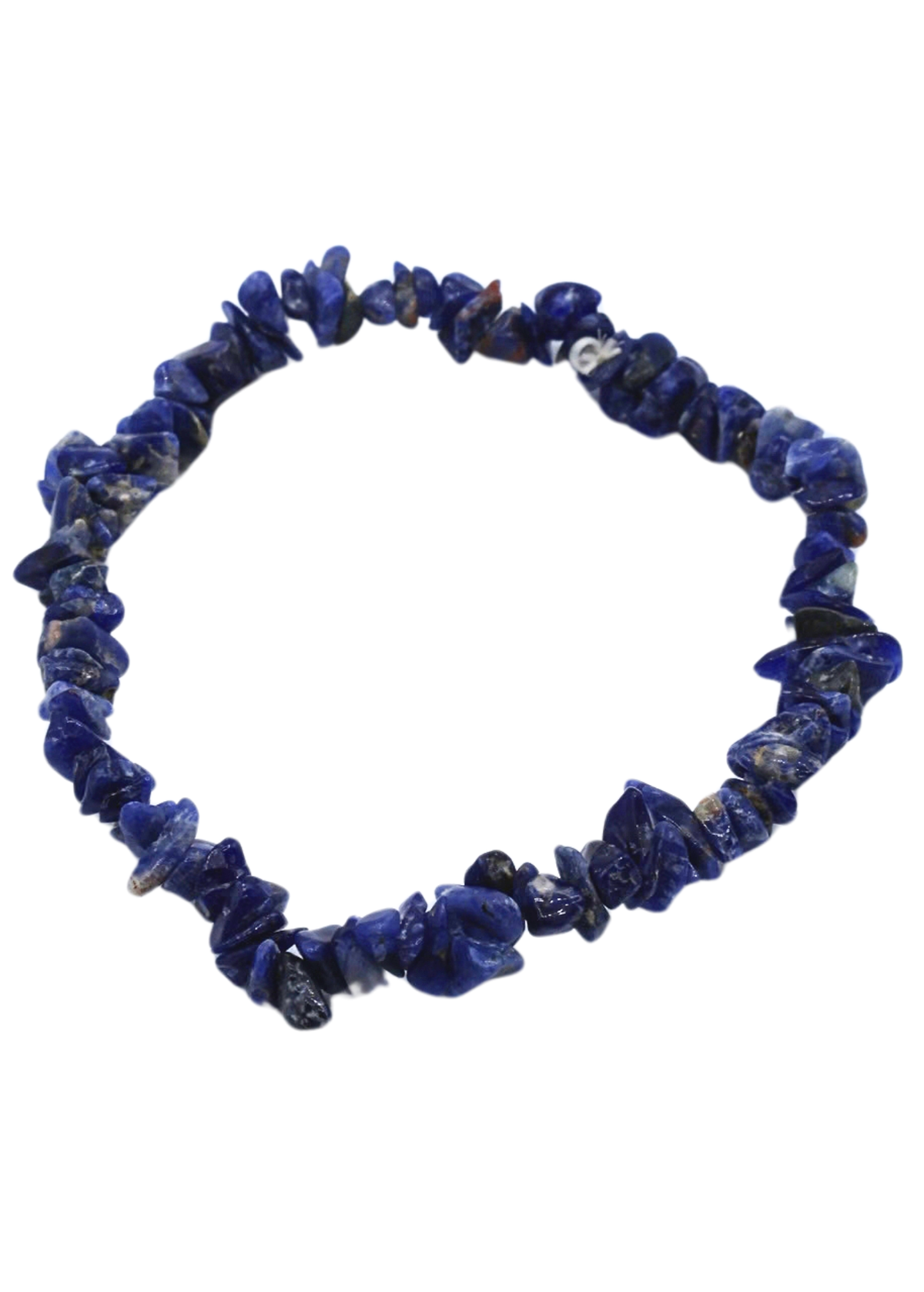 Sodalite Chip Stretch Bracelet angled view