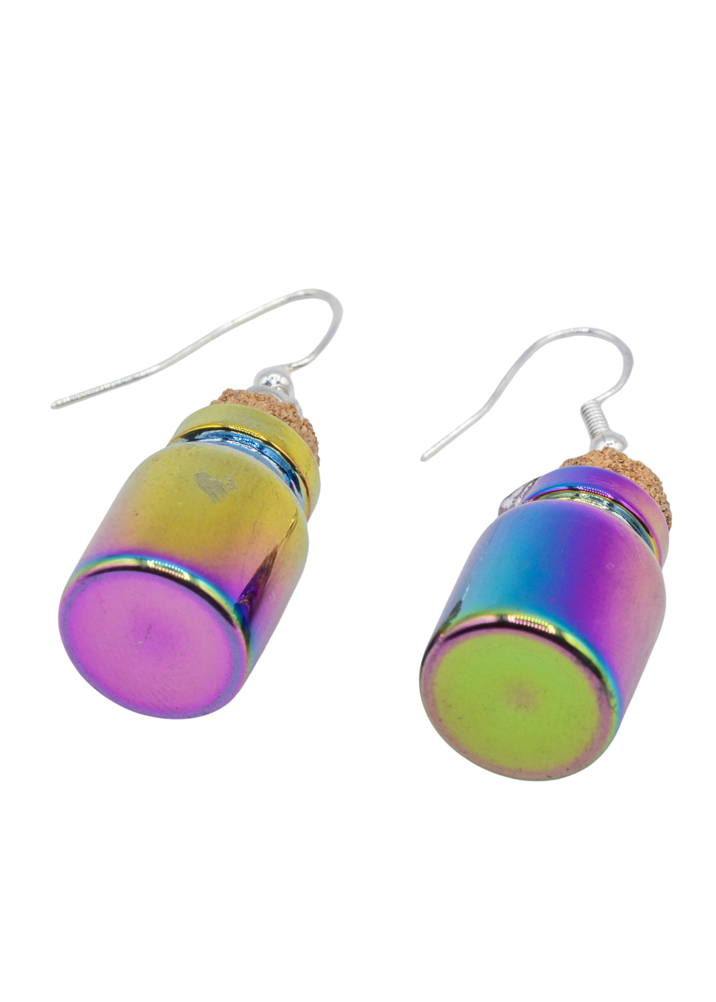 Iridescent Spell Bottle Earrings angle