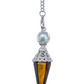 Ornate Tigers Eye Crystal Pendulum