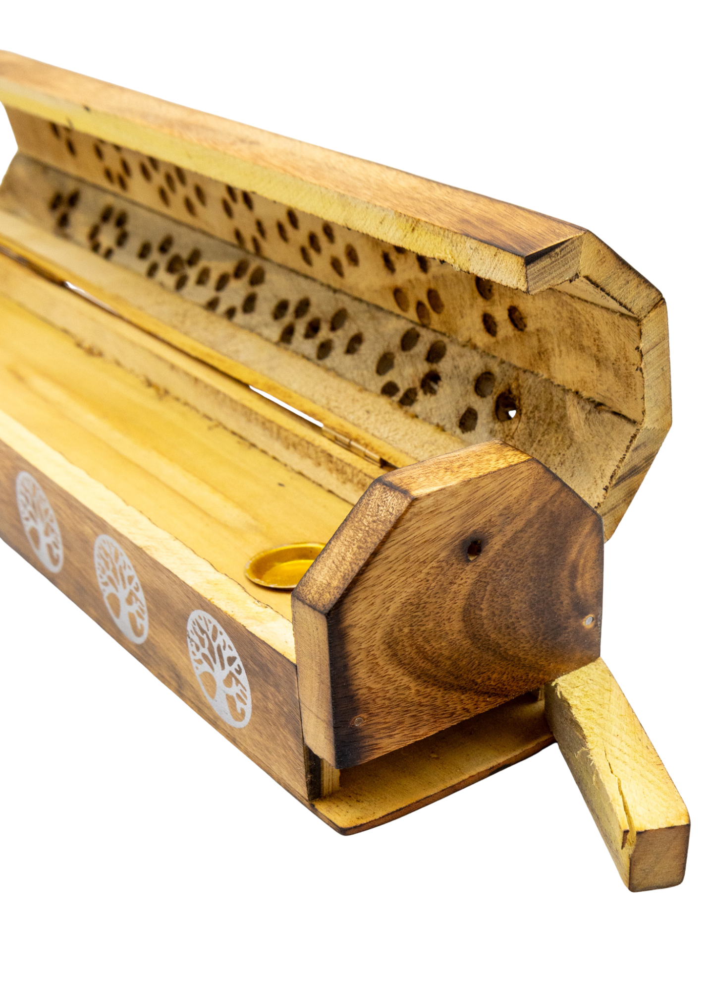 Tree of Life Coffin Incense Burner storage