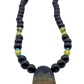 Tricolor Tigers Eye Hand Beaded Necklace pendant