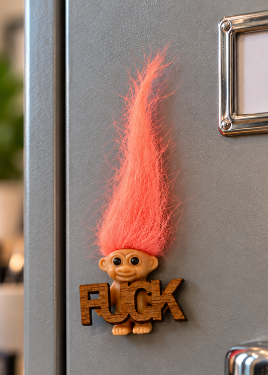 troll fuck fridge magnet