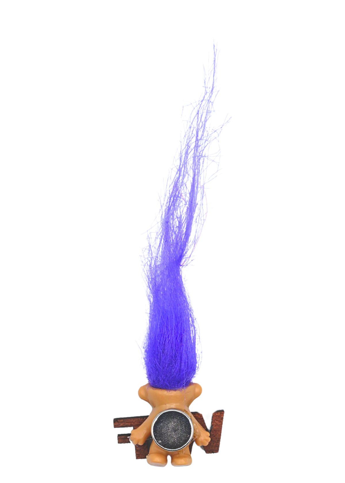 Troll Doll WTF Refrigerator Magnet back
