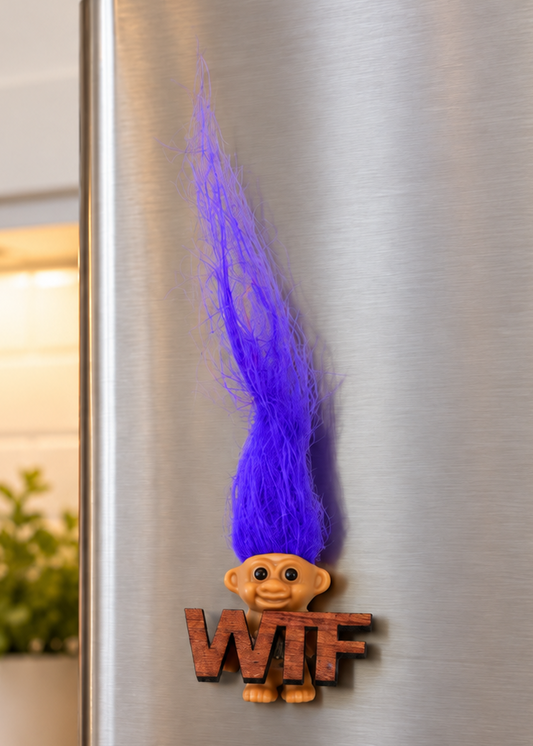 Troll Doll WTF Refrigerator Magnet