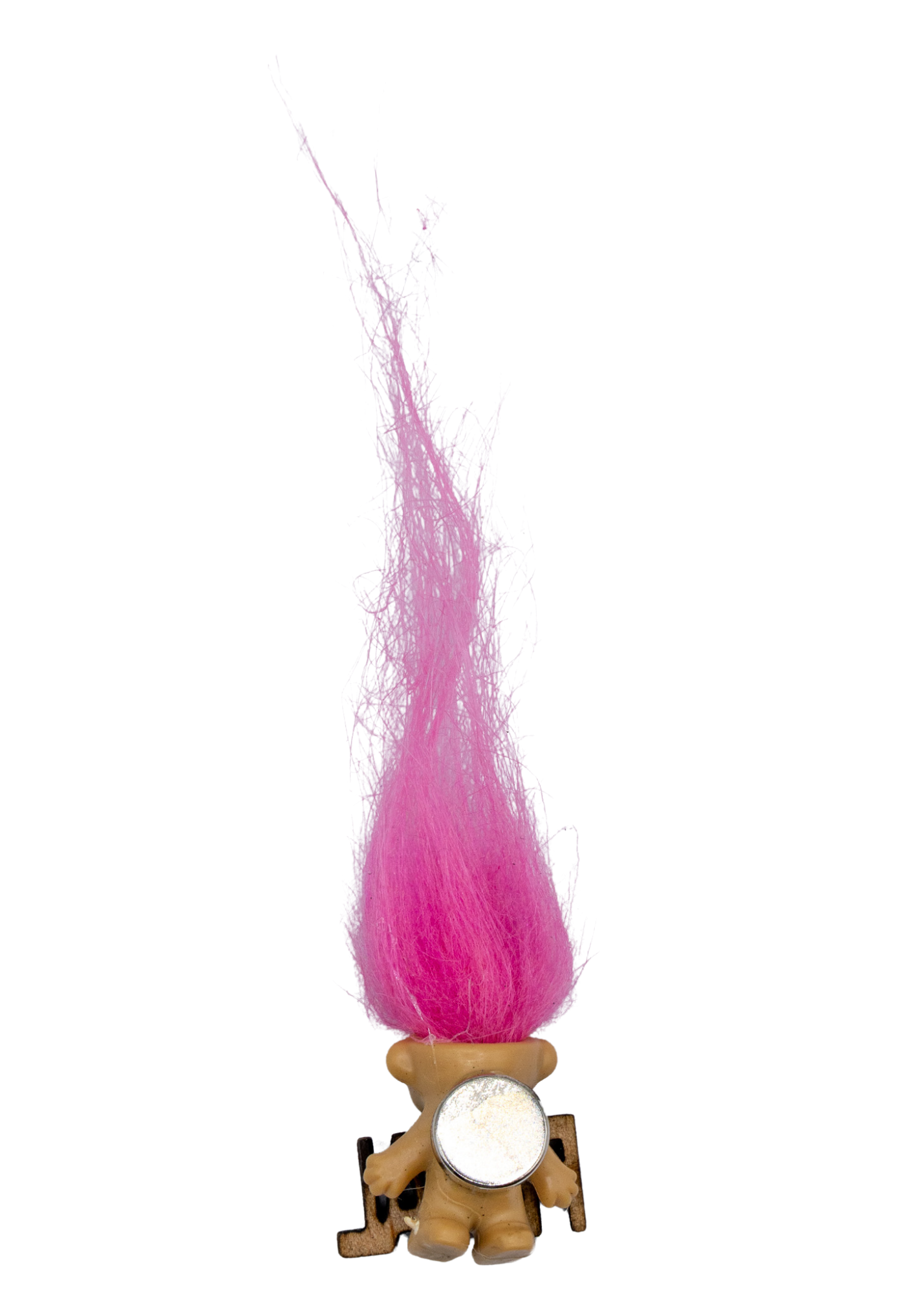 Troll Doll Feral Refrigerator Magnet back