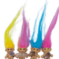 group of troll doll magnets with crystals