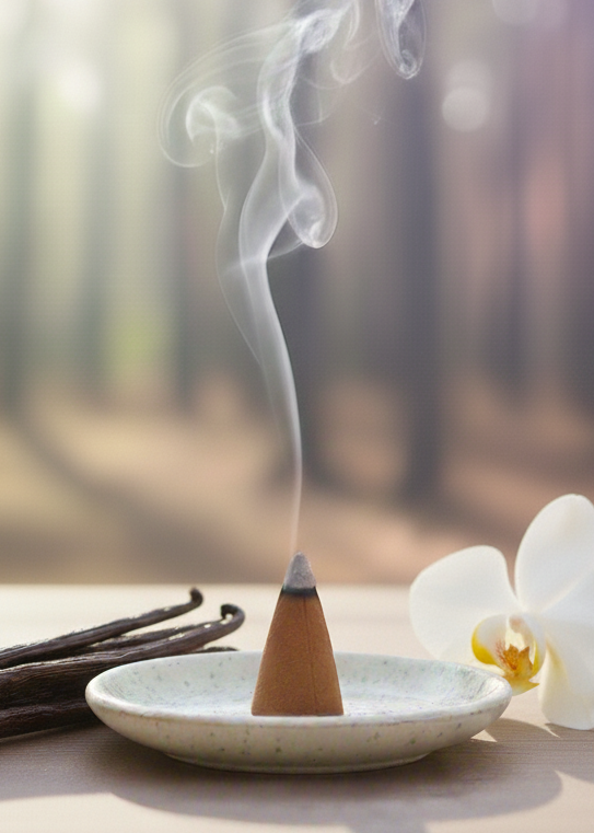 vanilla incense cones hand dipped