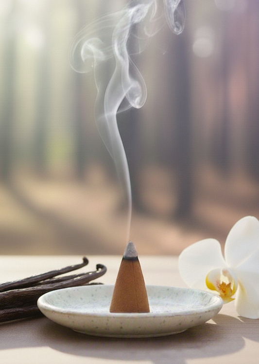 vanilla incense cones hand dipped