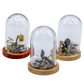 Vivianite Terrarium in Glass Dome group