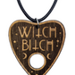 witch bitch wood necklace