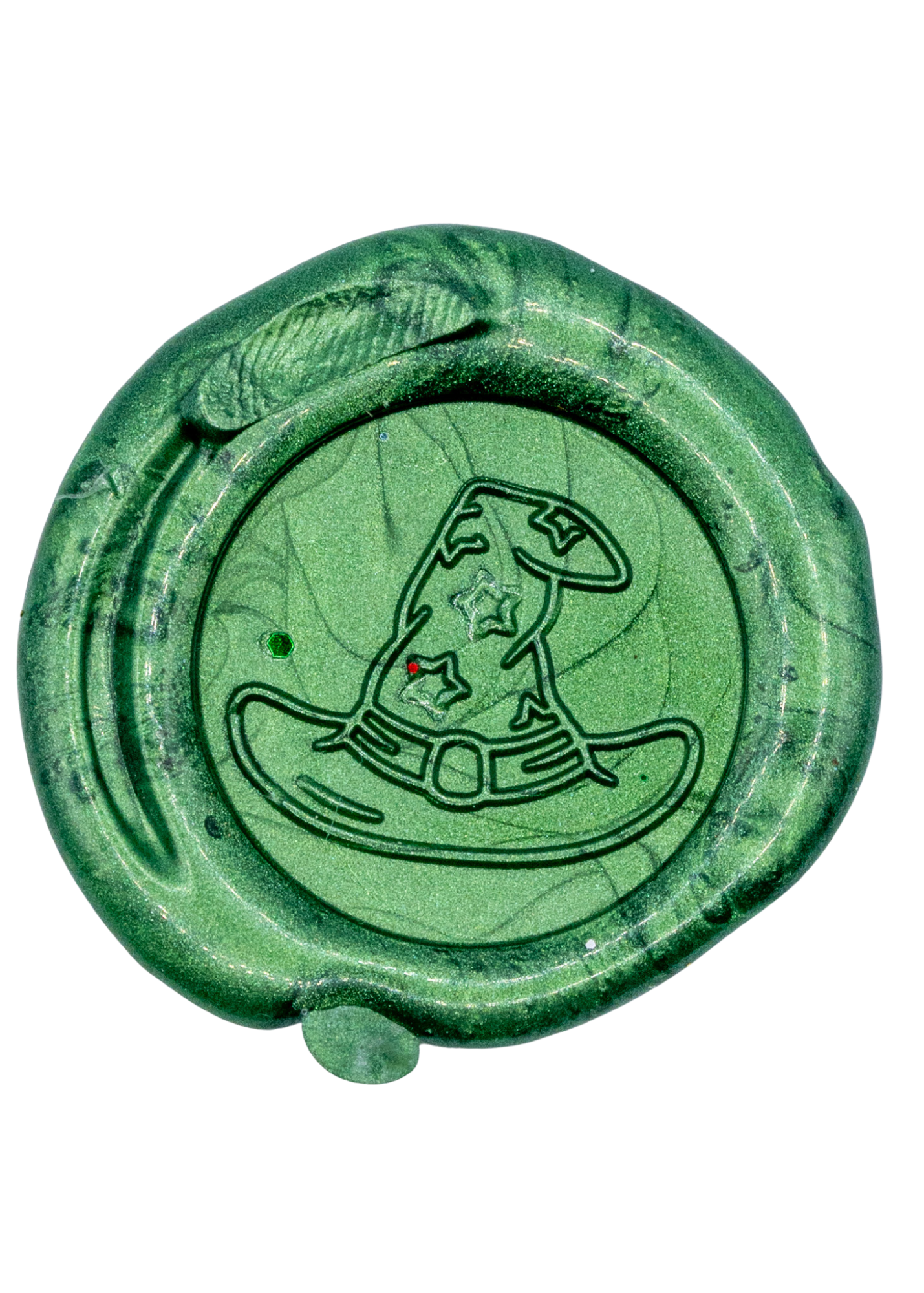 Witch's Hat Wax Seal green