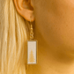 handmade gold pine tree earrings