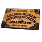 wooden Ouija board magnet with planchette