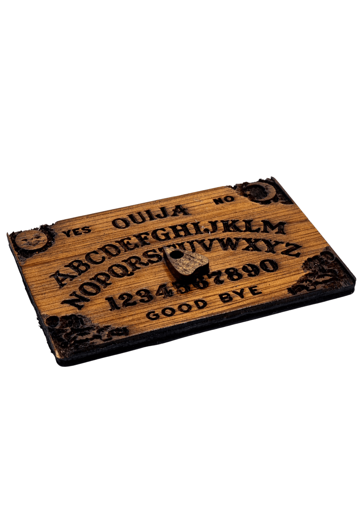 wooden ouija fridge magnet with planchette